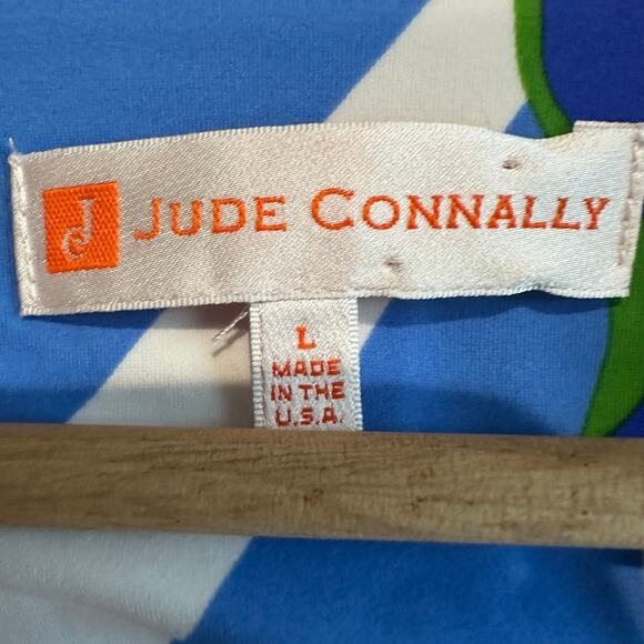 Jude Connally Kerry Shift Dress Bold Floral Periwinkle L - Picture 4 of 10